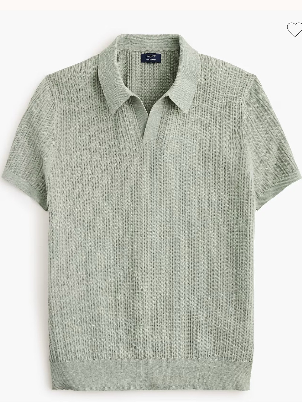 Textured Johnny-collar sweater polo